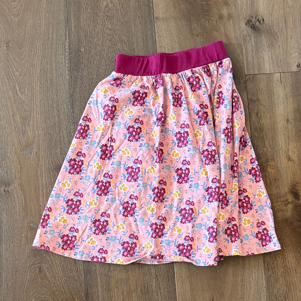 Wildflowers Pink Floral A-Line Skirt